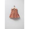 Baby Girl Button Detailed Muslin Dress 9011