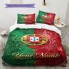 Name Custom PORTUGAL Pattern Bedding Set Quilt Cover Pillowcase Home Decor Gift (1 * duvet cover + 2 * pillowcase, without core)