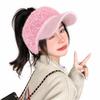 Empty Top Knitted Beanie Hat Soft Windproof Bonnet Fashion Winter Warm Hat  Women Girls