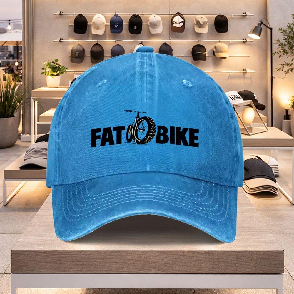 Бейсболка с рисунком покрышки FATBIKE Легкая регулируемая кепка Snapback для Весны Лета Унисекс Повседневная Спортивная Кепка