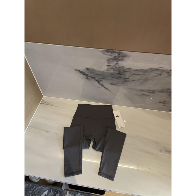 High-Waisted 9/10 Length Yoga Leggings Women - Slim Fit Running Fitness Pants Nylon Spandex Stretch Workout Tights