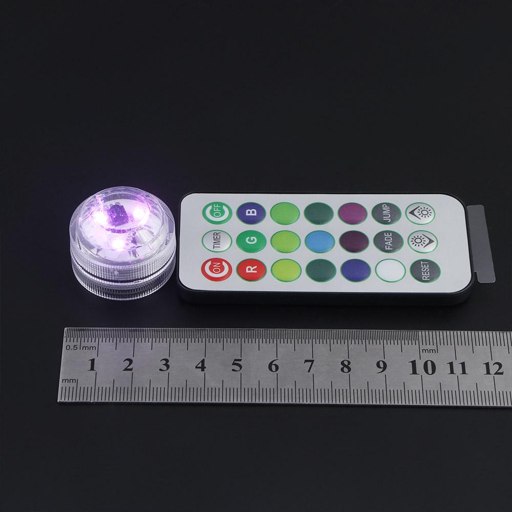 Подводная RGB Джакузи Чайная Свеча Бассейн Аквариум Вечеринка Украшение Свет для Бассейна Погружные Светодиодные Фонари Ночник
