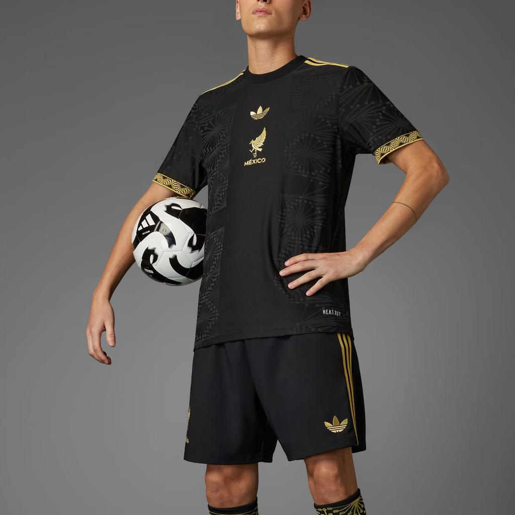 adidas Детская футболка Мексики 25 Золотая JF2639-