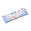 USB-клавиатура проводная 68 клавиш Удобная настольная игровая клавиатура Механическая игровая клавиатура Нескользящая для геймера Домашнего ноутбука Печатная машинка
