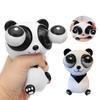 Panda Squishes Toy Popping Eyes Rotatable TPR Funny Soft Stress Relief Trick Prop Lovely Animal