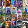 5D Diamond Painting Animals Horse Diamond Mosaic Tiger Lion DIY Full Round Diamond Embroidery Cross Stitch