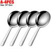 Stainless Steel Serving Spoons Dining Soup Rice Spoon with Drain Hole Heat Insulated Handle Kitchen Utensils Restaurant Ladles
