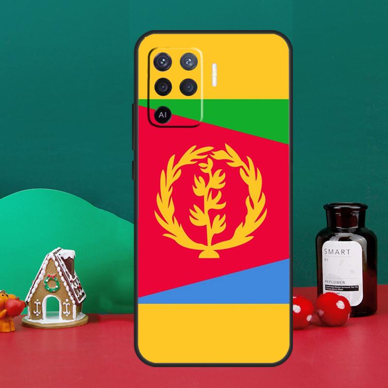 Eritrea Flag Case For Oppo A16 A76 A96 A17 A60 A40 A80 A98 A58 A78 A18 A38 A57 A74 A54 A94 A15 A5 A6 Pro