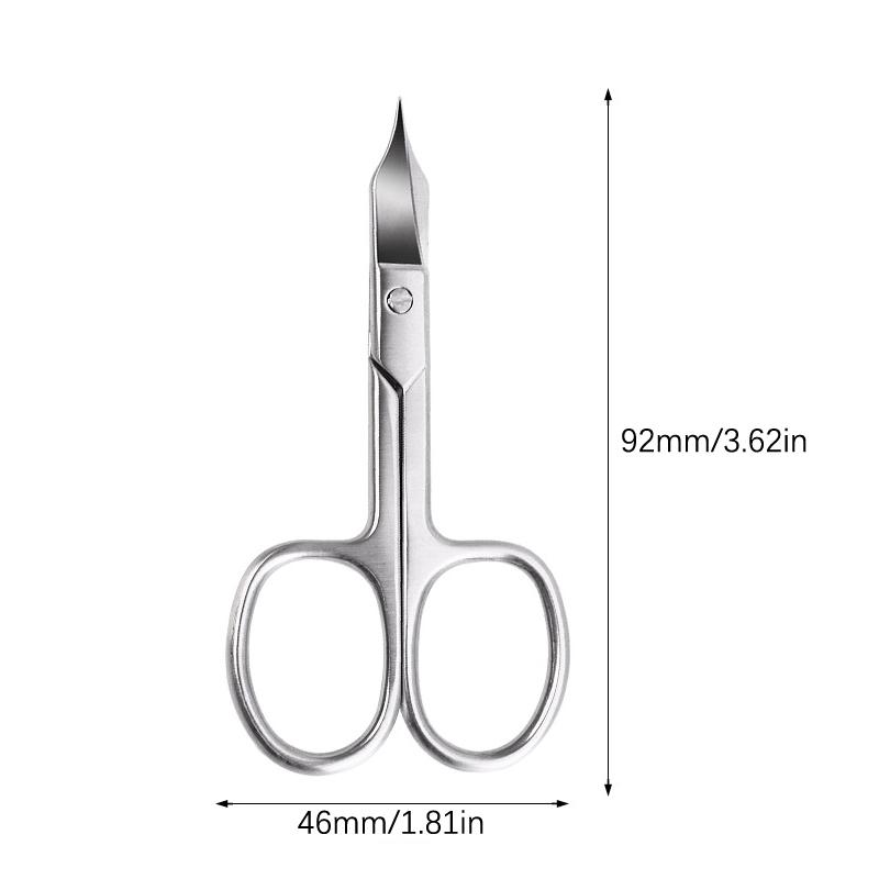 1Pc Professional Nail Scissors Cutter Clipper Manicure Curved Tip Pedicure Tool