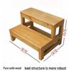 Компактная складная стремянка из массива дерева для дома