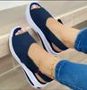 Fashion Summer Women's Shoes Platform Sandals Stretch Fabric Fashion Shoes Women Comfort Walking Ladies  Female Casual Footwear 35-43