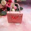 Paper Box Cutout Butterfly Candy Box with Handle Wedding Gift Packaging Box  Birthday Party Gift