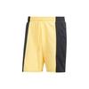 Color Block Logo Print Casual Shorts Men Shorts Yellow IW4072