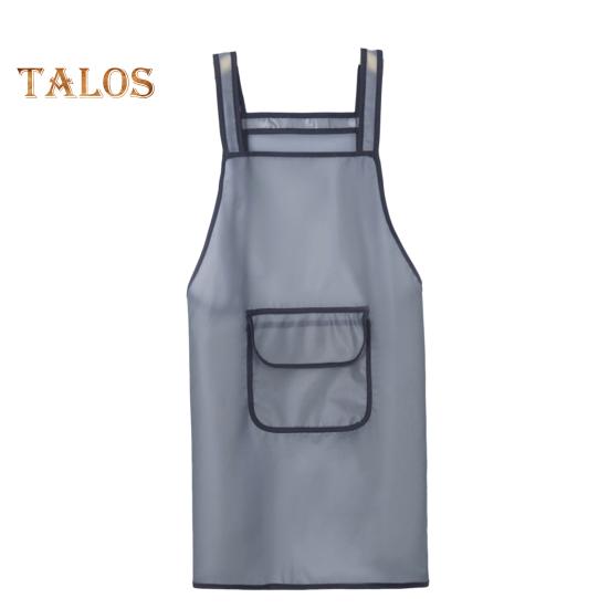 Фартук с двойным плечом, большой карман, водонепроницаемый, 2 стиля, полезный, быстросохнущий нагрудник для приготовления пищи для ресторана