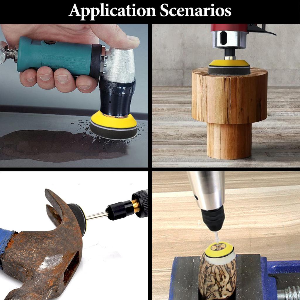 GOH DODD 50mm Waterproof 12 for Precision Mirror Car Jewelry Waterproof Sandpaper with Backing Pads Each of and 123-Pack Sandpaper, Types, #60-#10000,