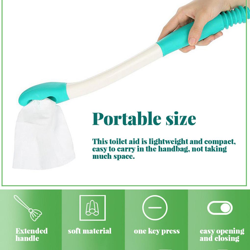 Ручной туалетный помощник Беременные женщины Длинная ручка Пожилые Анальная безопасность Захваты Портативный Туалетная бумага Бумажное полотенце Бытовой