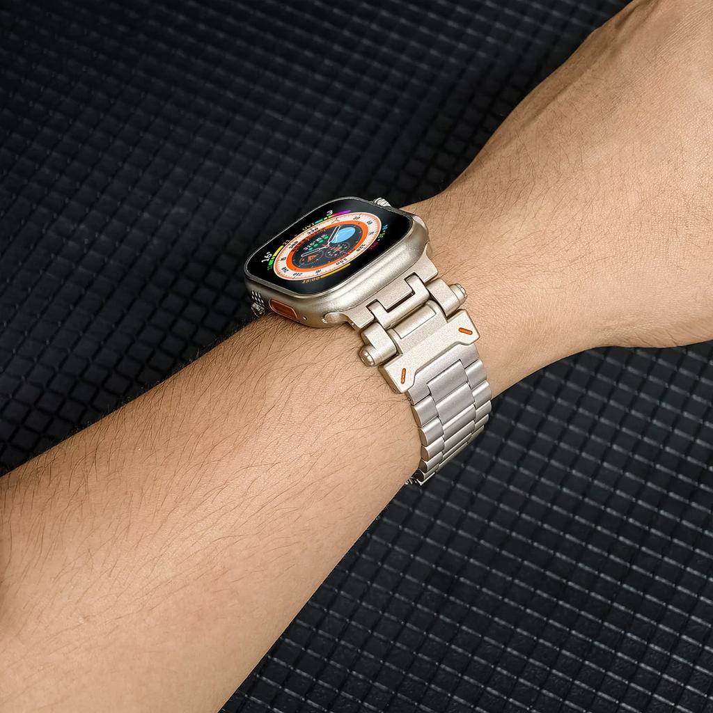 Metal+Stainless Steel Strap For Apple Watch Ultra 3/2/1 49mm Bracelet For Apple Watch Band 11 10 9 8 7 6 5 SE 42/45/46/49mm Band