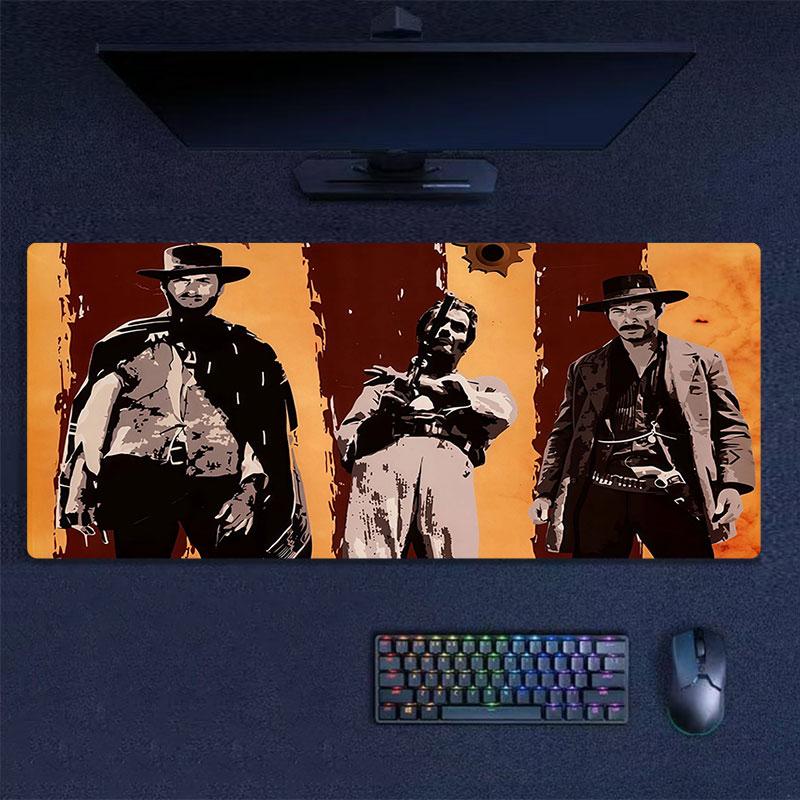 The Good, the Bad and the Ugly Mouse Pad, Large Gaming Desk Mat, Non-slip XXL Mousepad for Laptop & Tablet, Mini PC Playmat with Stitched Edges