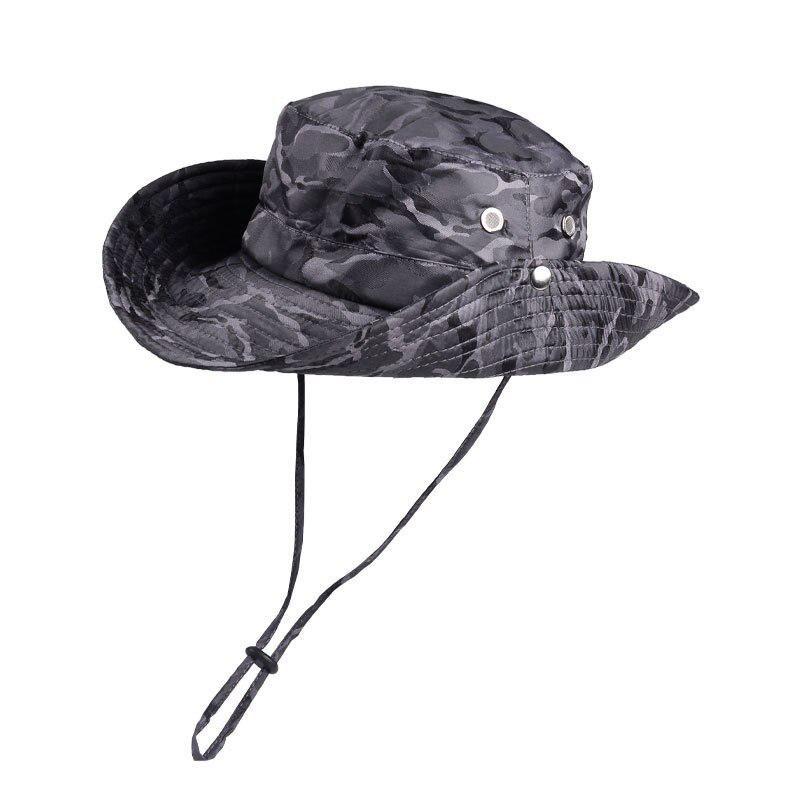 Men's Sun Cap Breathable Quick Dry Bucket Hats Sun Protection Anti-UV Fishing Camping Camouflage Fisherman Hat