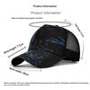 Breathable Mesh Baseball Cap With Embroidered Logo Sun Protection For Hiking Running Fishing Outdoor Wear