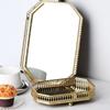 1 шт. металлический элегантный поднос-органайзер универсальный для аксессуаров ювелирных изделий косметических подносов зеркальное основание для спальни 2 размера