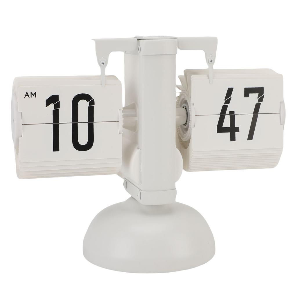 Перекидной настольный часы 12 часов Винтажный Минималистичный Цифровой дисплей Работа от батарейки Автоматический Механический