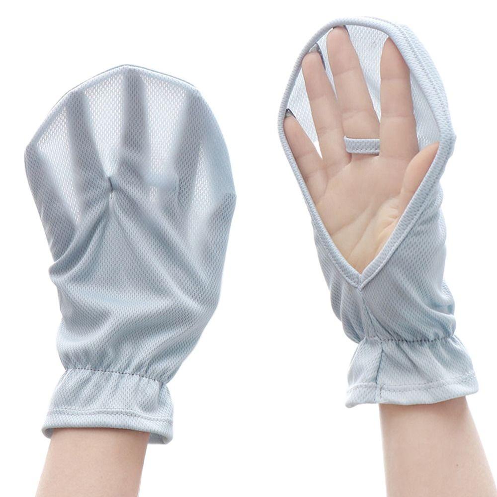 Защита от ультрафиолета Солнцезащитные перчатки Тонкие шелковые перчатки для вождения Рукава для верховой езды Летние перчатки