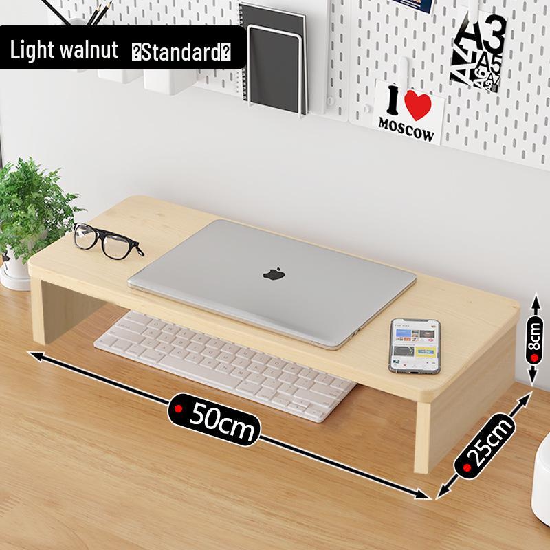 Деревянная настольная подставка-органайзер для ноутбука/монитора