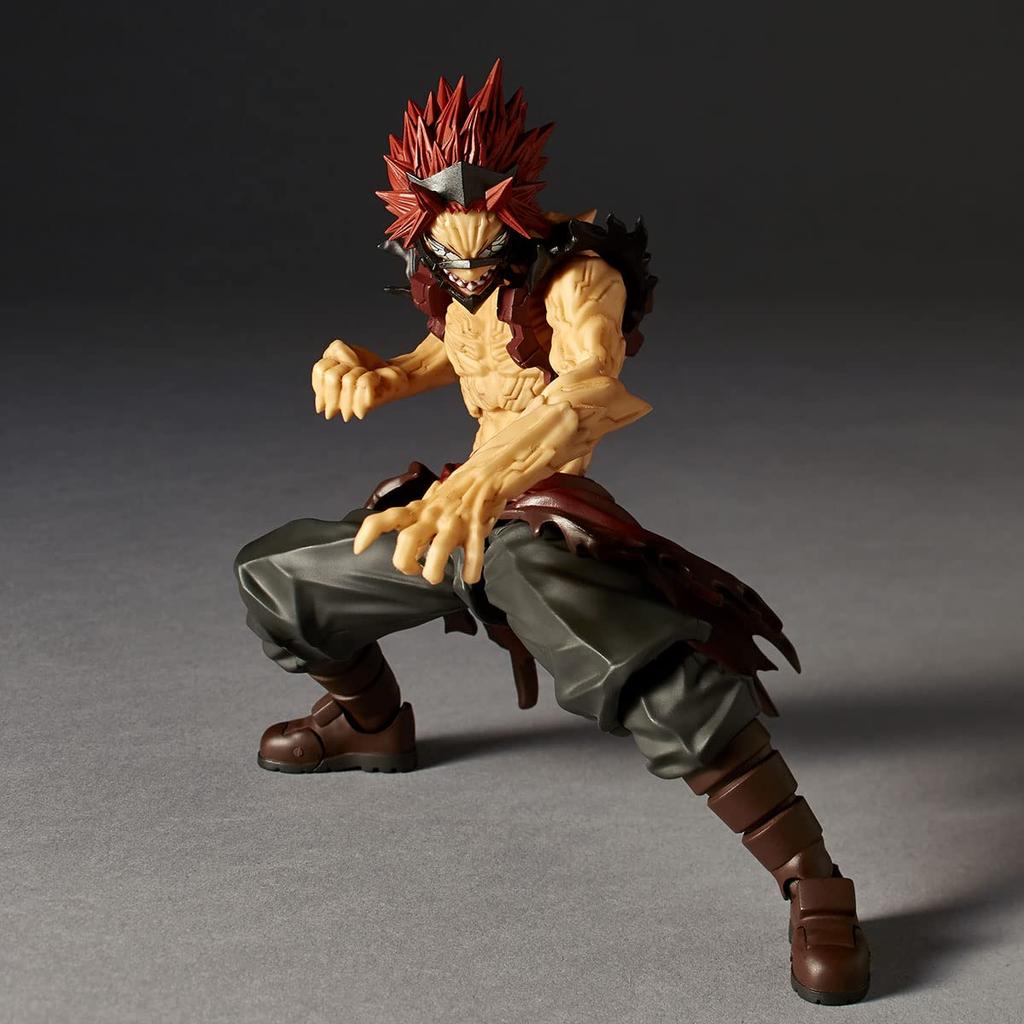 Kaiyodo Revoltech Amazing Yamaguchi My Hero Academia Эйдзиро Киришима Высота 155 мм окрашенная подвижная фигурка приблизительно. ПВХ и АБС без масштаба