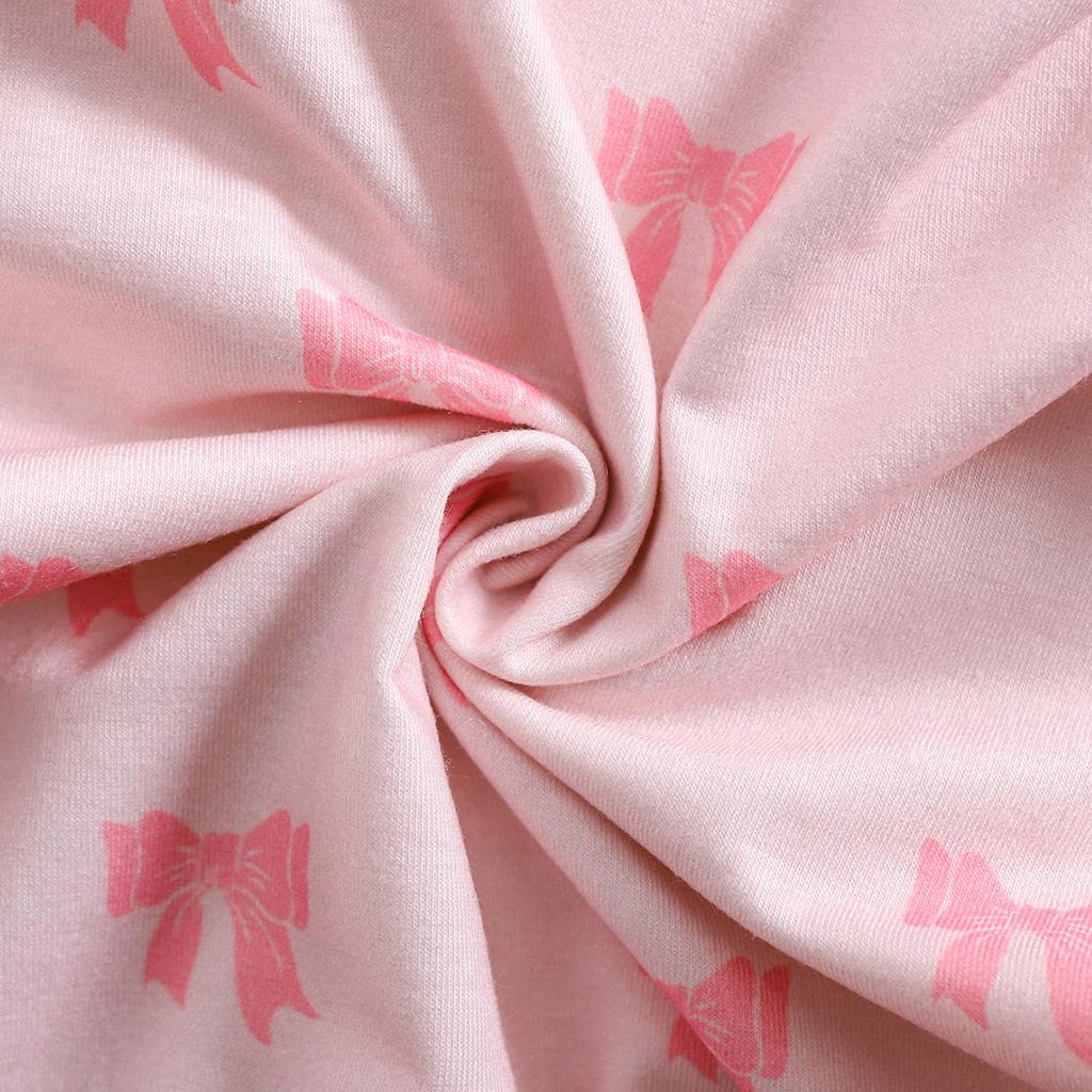 1-9 месяцев для девочек, милый комбинезон с бантом и принтом, повседневный комбинезон с длинными рукавами