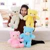 30/50cm Creative Light Up LED Teddy Bear Stuffed Animals Plush Toy Colorful Glowing Teddy Bear Christmas Gift for Kids Pillow Toy