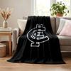 Carlton blanket Flannel Blanket Soft Cozy Plush Throw for Sofa Bed Lightweight Home Decoration