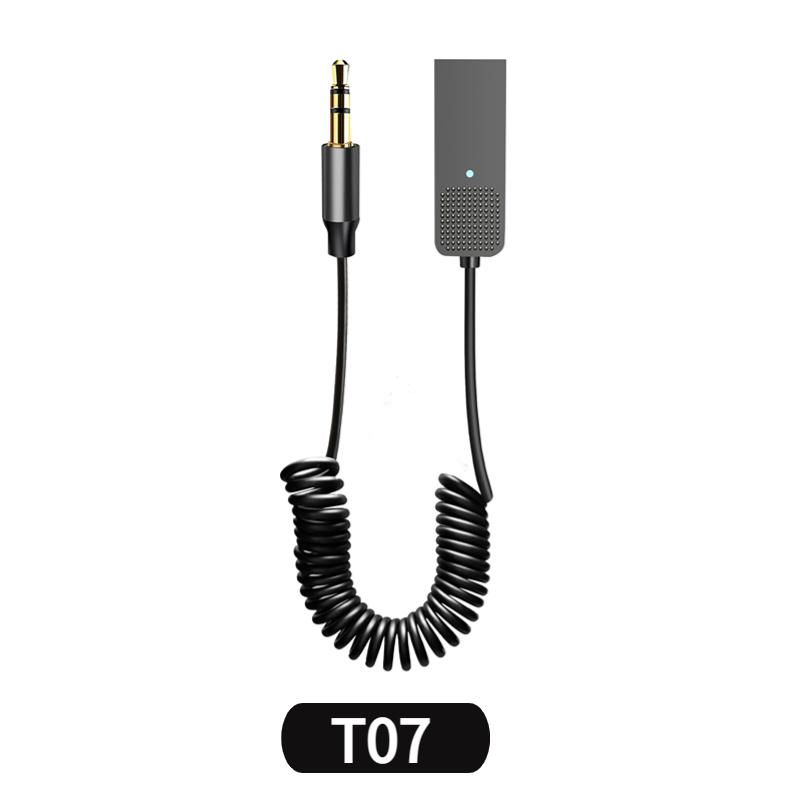 Автомобильный адаптер Aux Bluetooth 5,2 с разъемом USB на разъем 3,5 мм, аудиоключ, приемник BT, передатчик, комплект громкой связи для автоматического беспроводного динамика, музыкального плеера