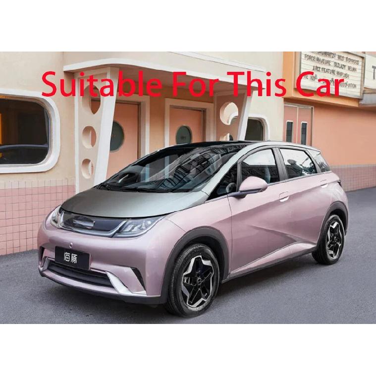 For BYD Dolphin Atto 2 EA1   Carbon Fiber Style Rear Reflector Fog Light Lamp Cover Trim Bezel Frame Styling Garnish