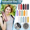 Персонализация Нержавеющая сталь Маленькое горлышко Термокружка Портативная Спортивная бутылка для воды для улицы 750 мл