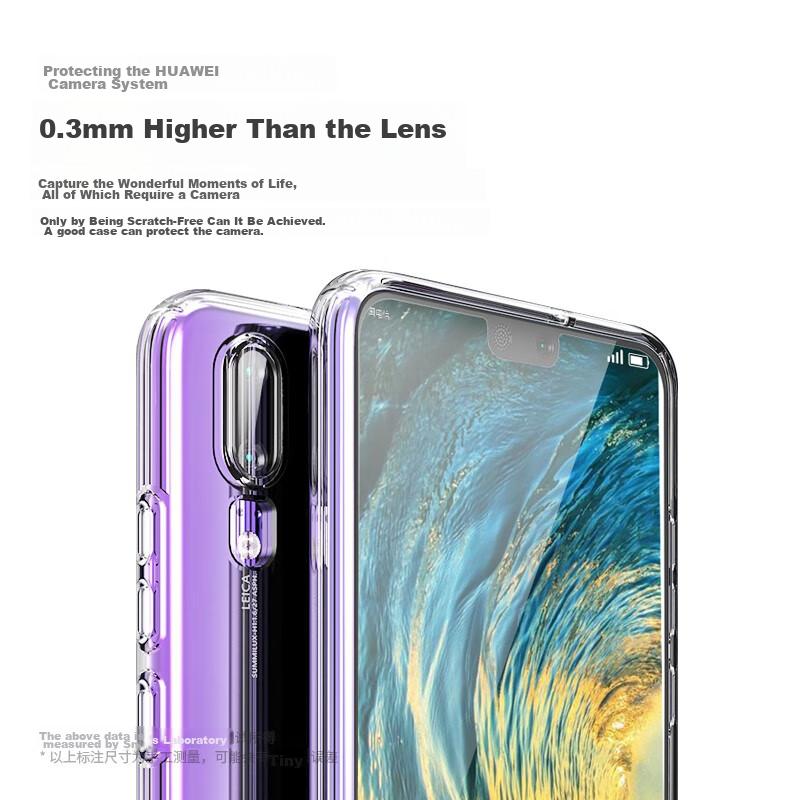 Snowkids Transparent Phone Case for Huawei P40 Pro, TPU Shockproof Soft Protective Cover, Ultra-Thin Trendy Simple Design for Men And Wome