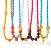 Popular summer vacation style colorful fruit acrylic handmade beaded necklace women do not fade jewelry