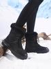 Winter Warm Snow Boots for Women Lining Mid-Calf Ankle Booties Anti-Slip Outdoor Shoes Women's Lace Up Walking Hiking Sport Boots