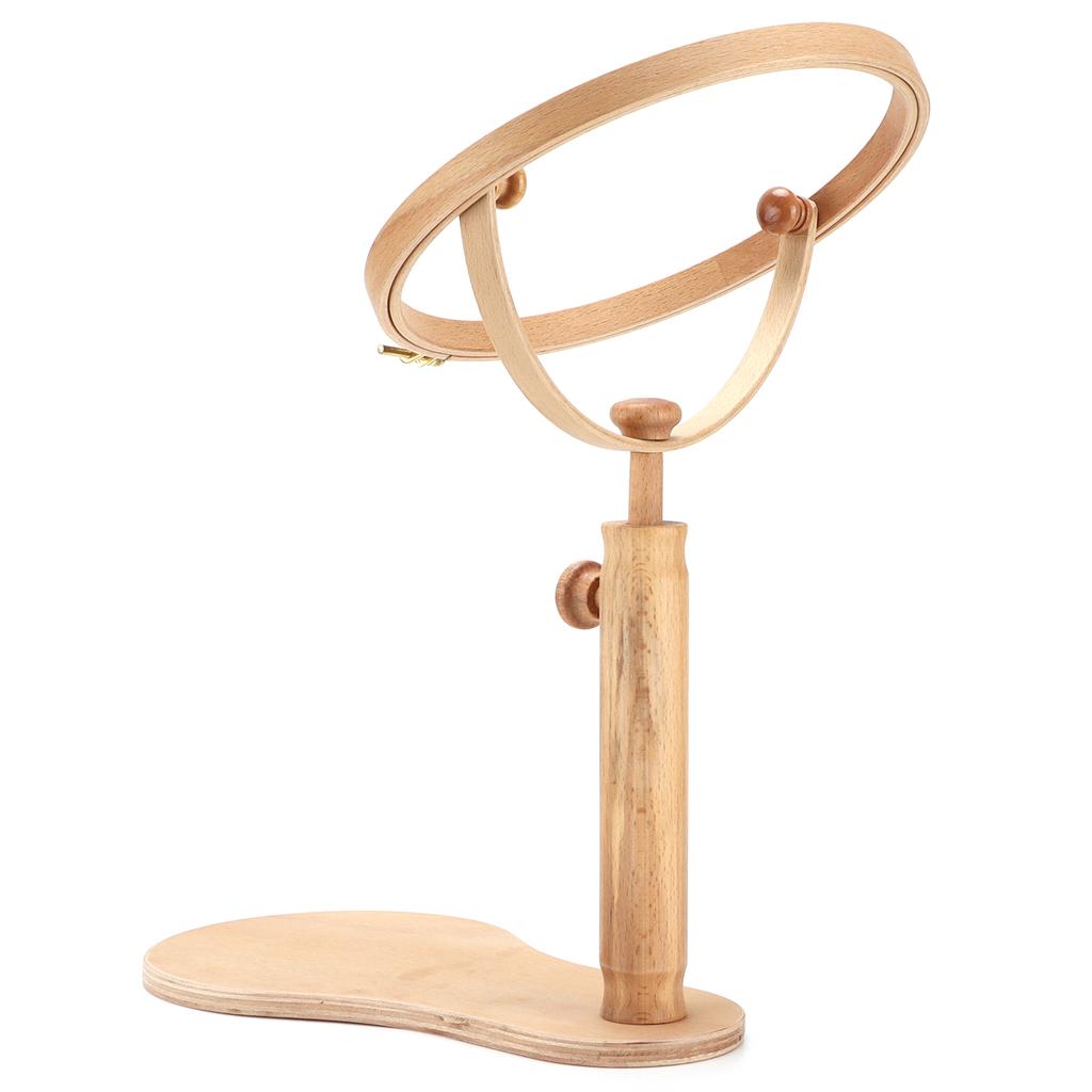 Embroidery Stand Portable Adjustable Wooden Desktop Embroidery Stitch Frame Holder