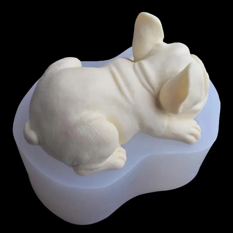 2024 New Dog Soap Silicone Mold for Fondant Chocolate Candy Cake Decorating Candle Making Mould Home Decoration Ornaments