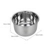 304 Stainless Steel Electric Rice Cooker Inner Pot Thickened Non Stick Universal Replacement Accessory with Scale for