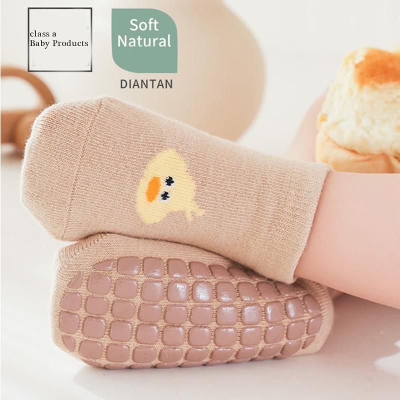 Baby Nonslip Socks Soft & Breathable Floor Socks Cotton Fabric for Toddler Learning to Walk Ages 0 to 3 Year
