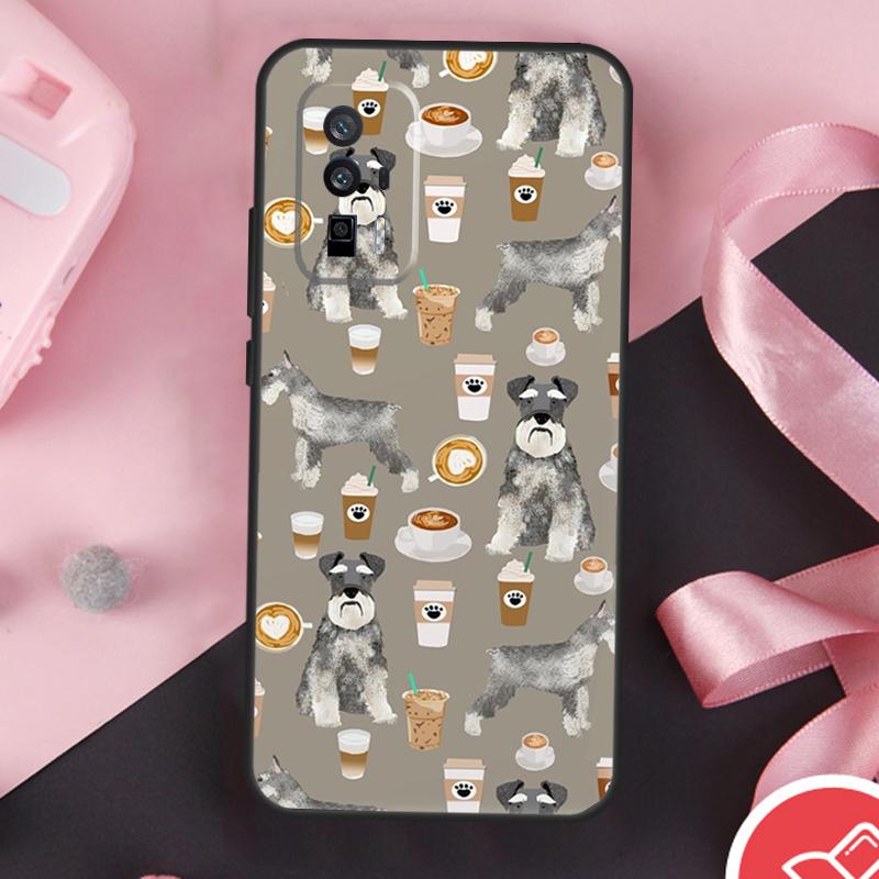 Мультяшный чехол для собаки Шнауцер для POCO F6 X6 X3 X5 M6 Pro F3 F5 M5s Xiaomi 14 Ultra 13 12 Lite 11T 12T 13T Pro