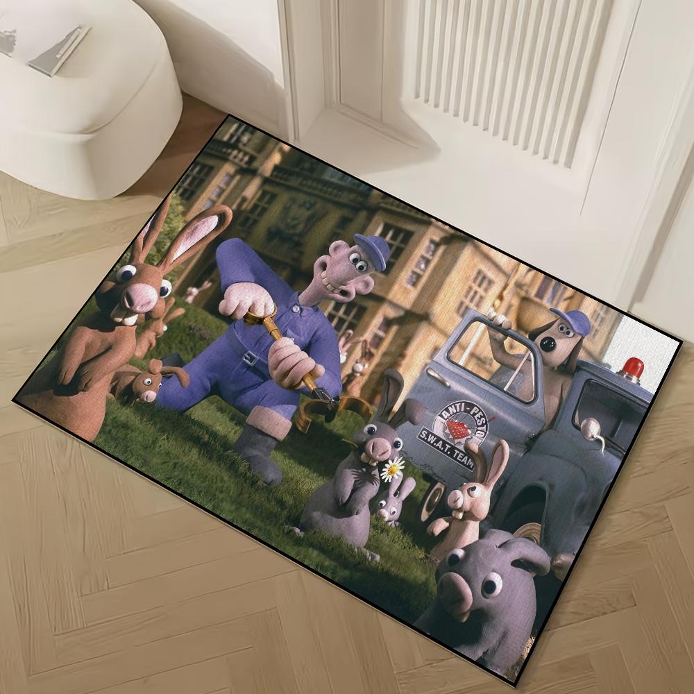 Cartoon W-Wallace and G-Gromit Door Mat Welcome Non-slip Floor Bedroom Kitchen Bath Balcony Hallway Rug Home Decoration Carpet