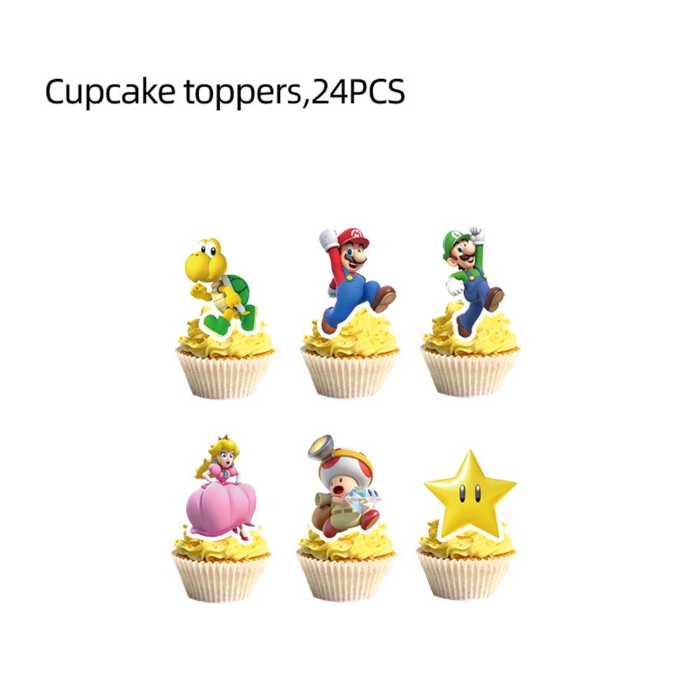 Mario Movie Kids Birthday Party Decoration Banner Tableware Supplies