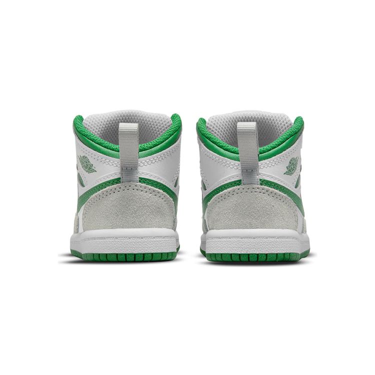 Air Jordan 1 Mid SE TD Grey Pine Green Детские кроссовки Белые светло-дымчато-серые DC7250-103