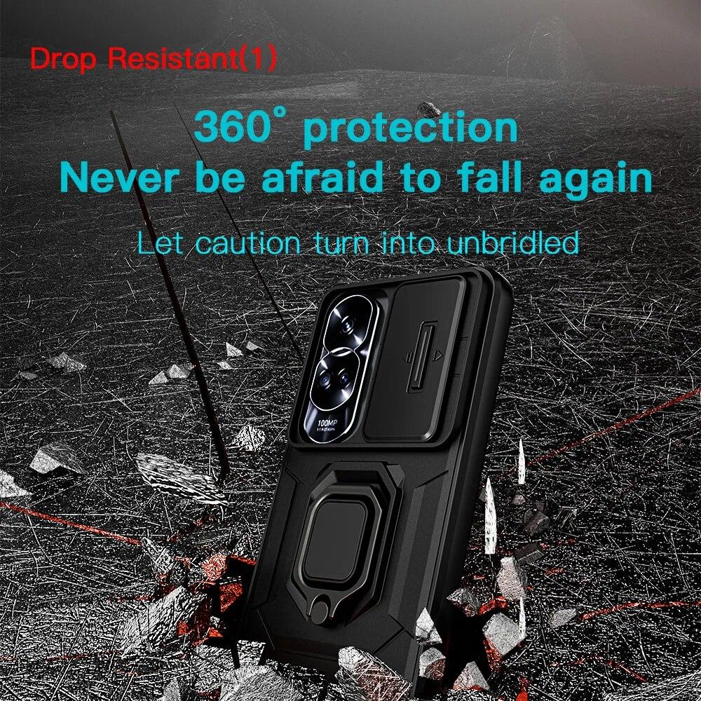 KEYSION Противоударный защитный чехол для Honor 90 90 Lite 5G, защитное кольцо для объектива камеры, чехол-подставка для телефона для Huawei Honor 90 5G