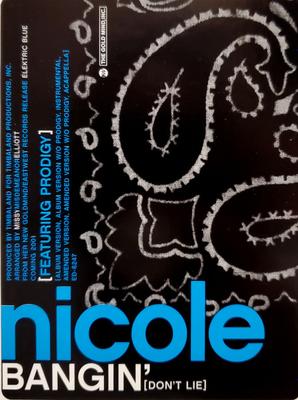 12-дюймовая пластинка NICOLE WRAY PRODIGY Bangin Dont Lie ED6247 Elektra 2000 US SoulFunk Б/у