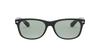RB2132F New Wayfarer Блестящие Черные со Светло-Серыми Азиатскими Зеркальными Линзами Солнцезащитные Очки Ray-Ban, Линза, Посадка,