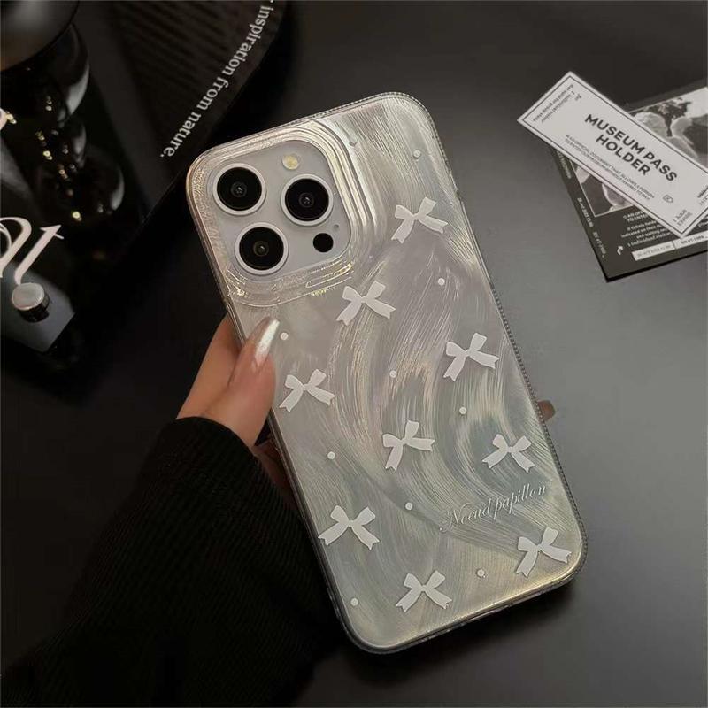 Для iPhone 15 Pro Max модный чехол для телефона с градиентным бантом для iPhone 11 12 13 14 15 Pro INS противоударный чехол